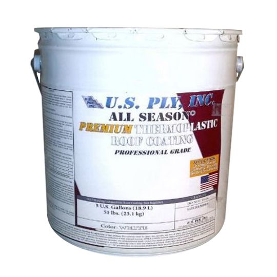 U.S. Ply All Season Premium Thermoplastic Roof Coating - 5 Gallon Pail