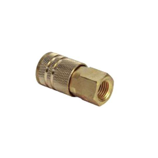 Grip-Rite 1/4" I/M Series Industrial Brass Coupler, 1/4" Female Npt