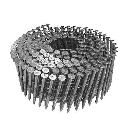 National Nail 2" x .099 Hot-Dipped Galvanized Ring Shank Wire Coil Nails - Carton of 3,000
