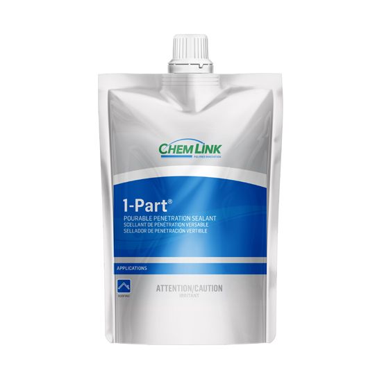 Chem Link 1-Part Pourable Penetration Roofing Sealant 2 Liter Pouch - Carton of 4