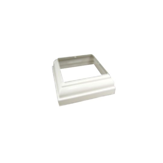 Fairway Building Products 8" Premier Square Vinyl Column & Cap/Base with Accent Ring - Straight