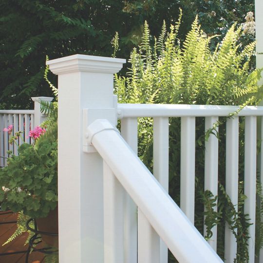Color Guard Railing Systems 36" x 10' Classic Vinyl Stair Rail