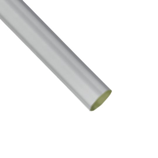 Berger Building Products .024" x 4" x 10' Round Corrugated Painted Aluminum Downspout — BBPDSRCPPB4