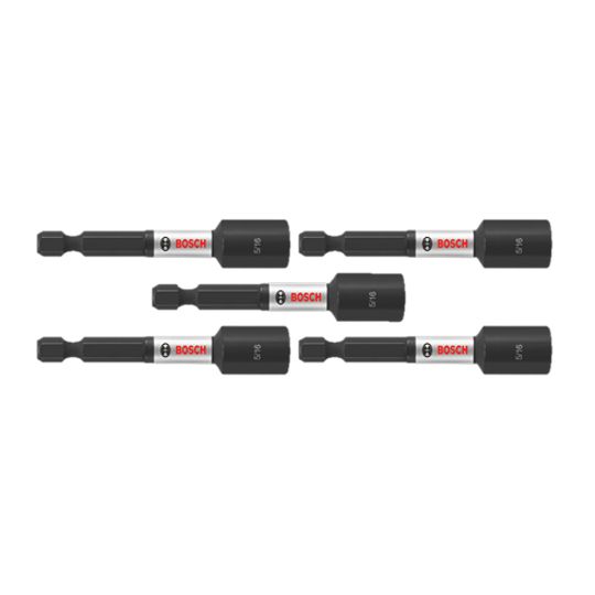 Bosch 2-9/16" x 5/16" Impact Tough Nutsetters - Package of 5