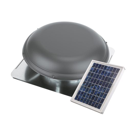 Air Vent Solar Powered Attic Ventilator Roof-Mount Metal with Separate Solar Panel
