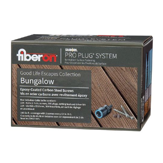Wolf Home Products Fiberon Starborn Pro Plug System for Decking - 100 Lin. Ft. Carton — WLFFPP100BGL