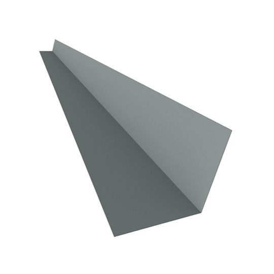 Able Sheet Metal 26 Gauge x 4" x 4" 110° Galvanized Roof To Wall Flashing
