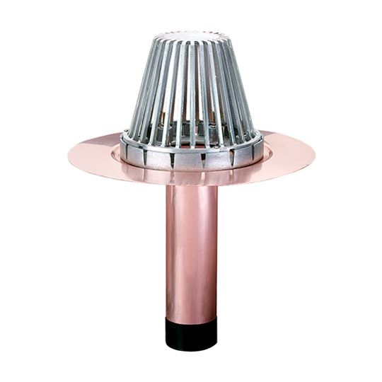 Olympic Manufacturing 6" U-Flow Hercules Copper Drain
