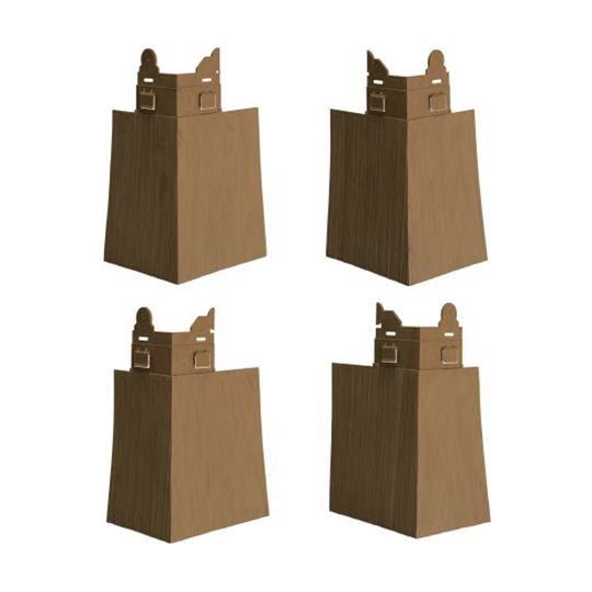 CertainTeed Siding Cedar Impressions 7" Perfecton Offset Mitered Corner Post - Box of 4 — CERMCO7CBB