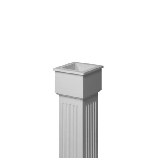 Fypon Molded Millwork 8" x 108" Fluted Column Wrap