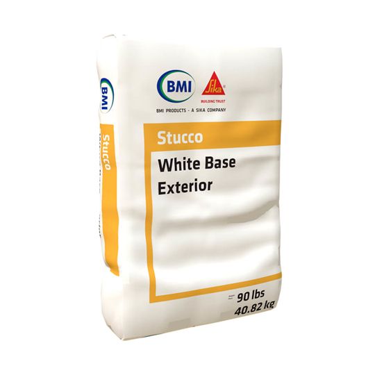 Sika Bmi White Base Exterior Stucco 16/20 Texture - 90 Lb. Bag