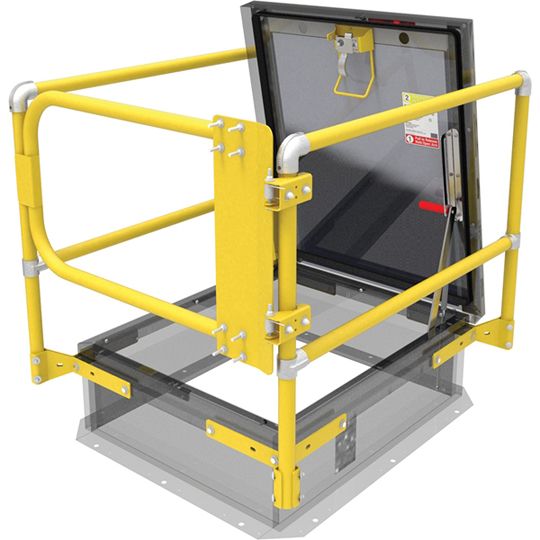 Babcock-Davis Hatchways 36" x 30" Safety Rail System — BDHSRCG36X30FC