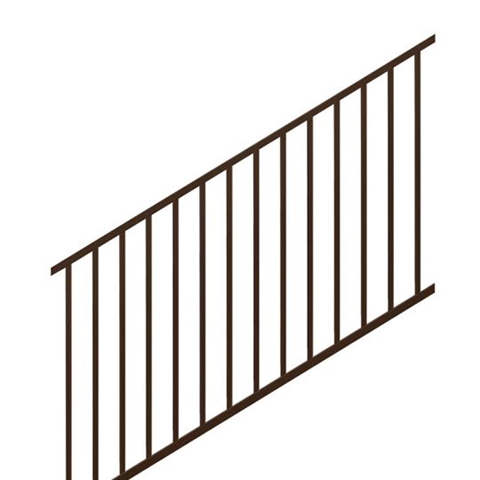 Trex Select Stair Rail Kit with Square Aluminum Balusters (no hardware) — TRXSSRKA642BB