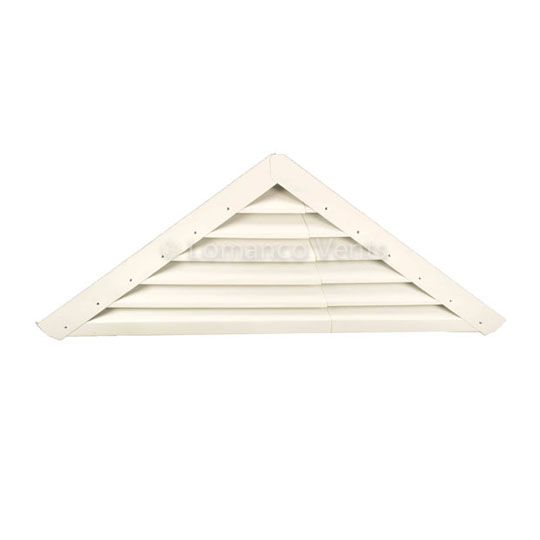 Lomanco 23-7/8" A-Series Adjustable Vari-Pitch Triangular Louver — LOMA56BWH