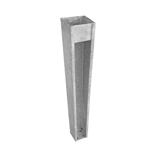 Missouri Vinyl Products 4" x 4" x 39" Galvanized Post Mount Base with External Base Flange