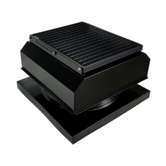Attic Breeze AB-3543A 35 Watt Cma Model (Gen Iii) Curb-Mount Attic Fan with Attached Solar Panel — ABZAB3543ABL