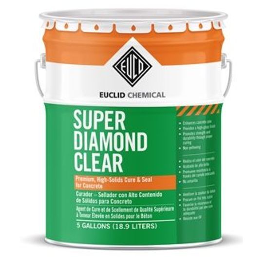 Euclid Chemical Super Diamond Clear Solvent-Based Non-Yellowing Cure & Seal - 1 Gallon