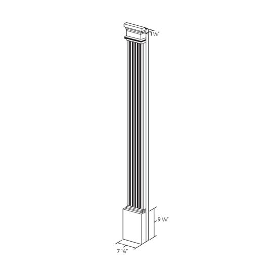 Mastic 144" Pilaster Set