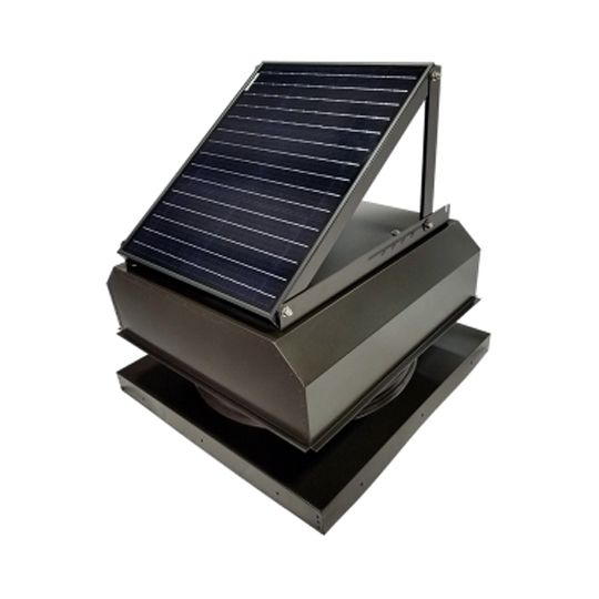Attic Breeze AB-3543A 35 Watt Cma Model (Gen Iii) Curb-Mount Attic Fan with Attached Solar Panel — ABZAB3543AMF
