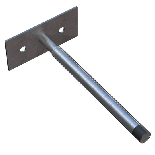 Hohmann & Barnard PTA-420 Hs Partition Top Anchors 3/16" x 1-1/2" x 3" Hot Dipped Galvanized