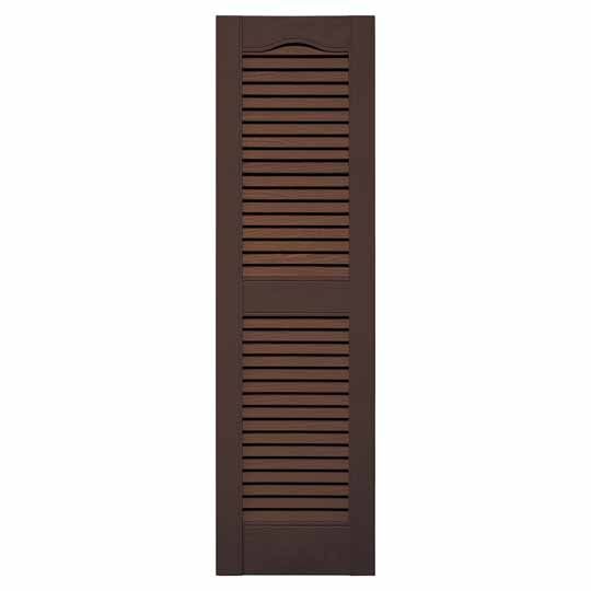 Mid-America Standard Cathedral Top Open Louver Shutter — MABLSCL72