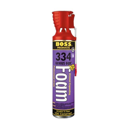 Accumetric Boss 334 Minimal Expanding Gun Foam with Genius Gun - 20 Oz. Can