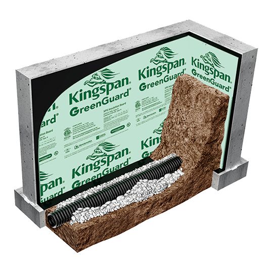 Kingspan Insulation 3" x 4' x 8' GreenGuard Type Iv (25 psi) XPS Insulation Board