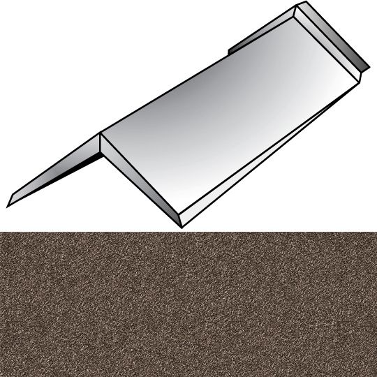 Unified Steel 6" x 14-1/2" Shake Cap Hip & Ridge — Metal Roofing — BORSHKCGR