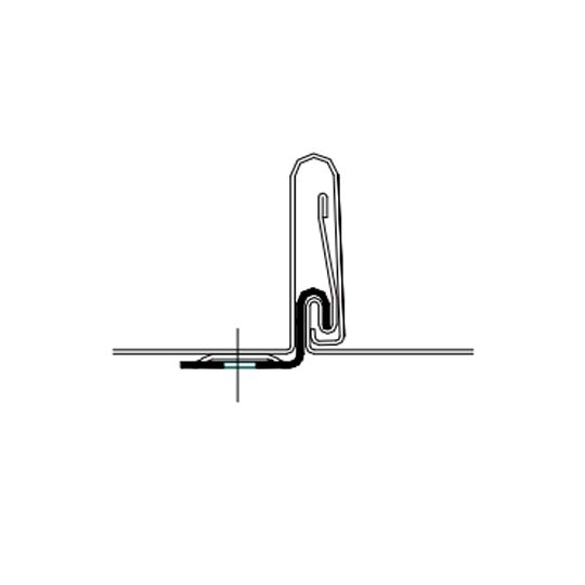 ATAS International 24 Gauge Galvanized Steel Mrd Flat Anchor Clip
