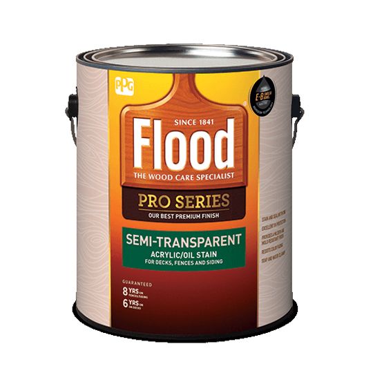 PPG Industries (FLD812) Flood Pro Series Semi-Transparent Acrylic/Oil Stain with Neutral Base - 5 Gallon Pail