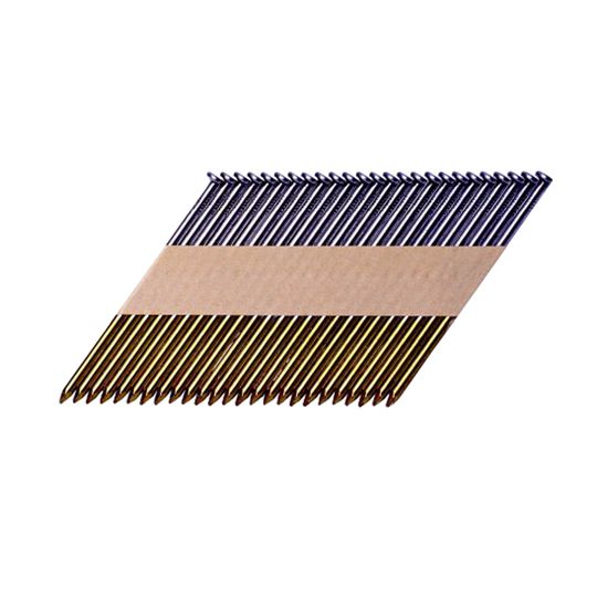 Grip-Rite 3-1/4" x .131" 30° Smooth Shank Paper Tape Clipped Head Nails - Bright Coated - Box of 2,000