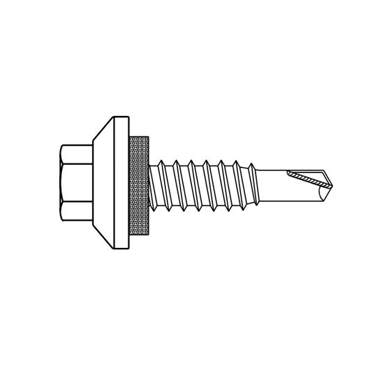 Metal Sales 1/4"-14 x 7/8" Xl Stitch Screws - Bag of 250