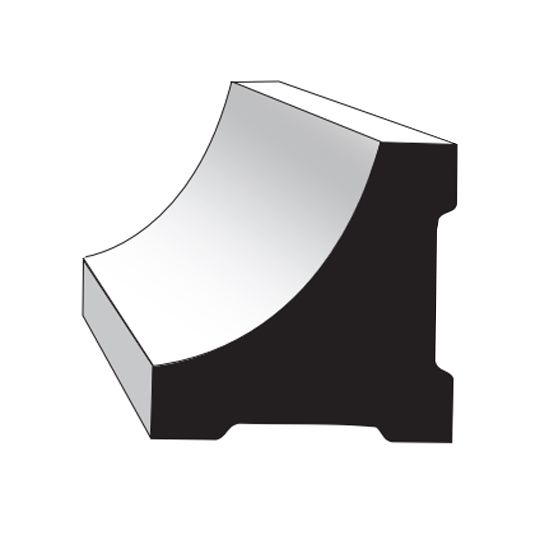 Wolf Home Products 3/4" x 3/4" x 16' Scotia Moulding