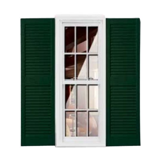 Girardin Moulding Straight Top Louver Style Shutters — GIRSTLV14X45HG