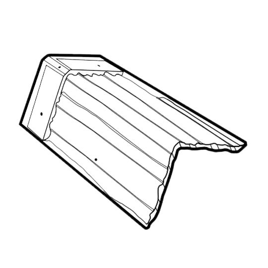 Newpoint Madera 900 90° Rake Tile — MNRMA5120RASCA