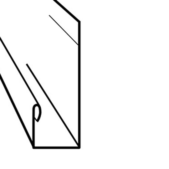 Gentek 1/2" Aluminum Soffit J-Channel — GTKASJ12CB