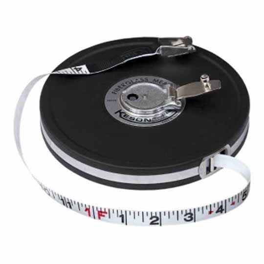 Roofmaster 100' Fiberglass Measuring Tape with Metal Case