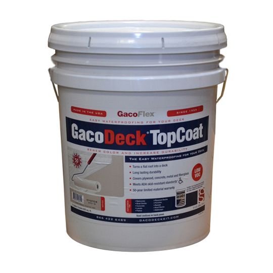 Gaco Western GacoDeck TopCoat - 5 Gallon Pail — Adhesives, Caulks & Sealants — GACGDTCOYG5