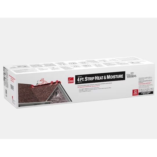 Owens Corning VS4W 4' VentSure Heat and Moisture Ridge Vent Strip with Weather Protector Moisture Barrier