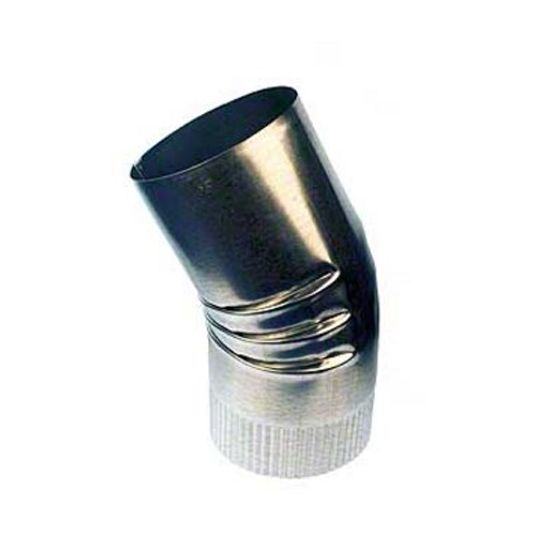 Berger Building Products 26 Gauge 3" Plain Round Galvanized Steel 30° Elbow