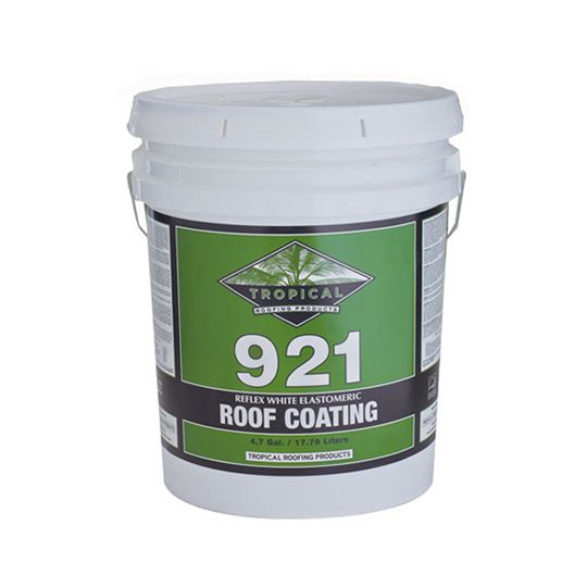 Tropical Roofing Products 921 Reflex Elastomeric Roof Coating - 5 Gallon Pail — Adhesives, Caulks & Sealants — TRO921G5W