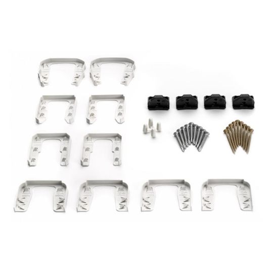 Trex Transcend Mounting Hardware Kit for Horizontal Cut Rails — TRXTMHCRHWH