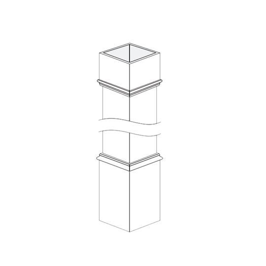 CertainTeed Siding 8" x 8" Classic Cap/Base Trim Kit
