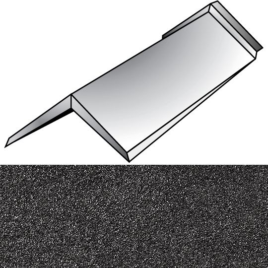 Unified Steel 6" x 14-1/2" Shake Cap Hip & Ridge — Metal Roofing — BORSHKCCH
