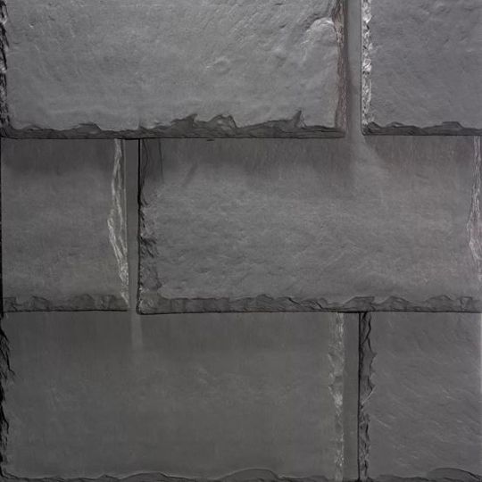 EcoStar 12" x 18" Majestic Slate Universal Hip & Ridge — ECOMHRSG