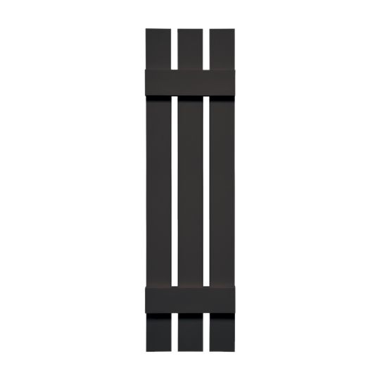 TRI-BUILT Standard Board-N-Batten 3-Board Spaced Shutters (Pair) — TRI031235166
