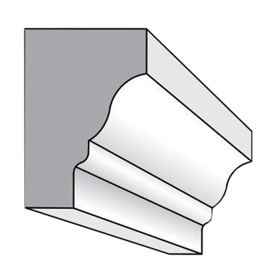Versatex 1-13/32" x 2" x 16' Rams Crown Molding