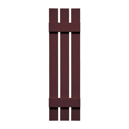 Mid-America Board-N-Batten Standard Three-Board Spaced Shutter — MABBNB3BS1271167