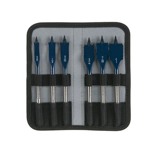 Bosch 6-Piece Daredevil Standard Spade Bit Set in Pouch
