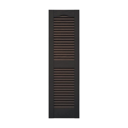 TRI-BUILT Standard Cathedral Top Open Louver Shutters (Pair) — TRI011464010